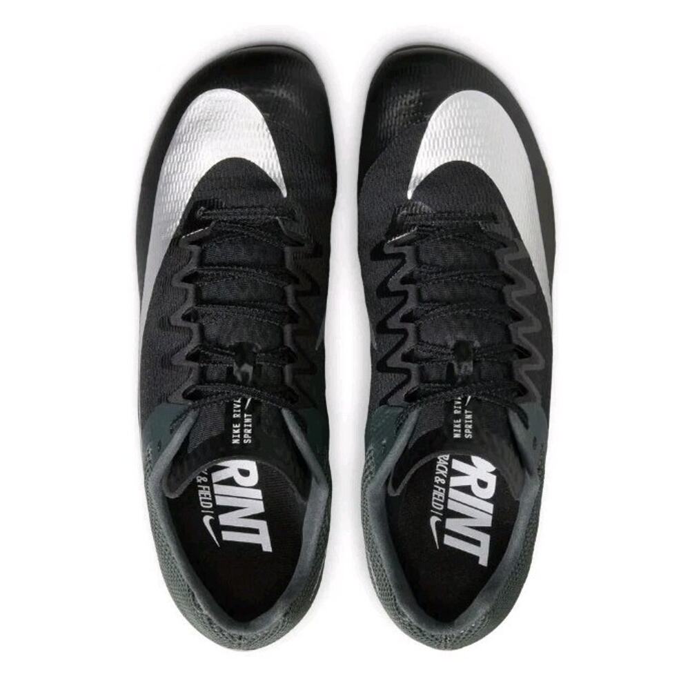 Nike Zoom Rival Sprint Black Metallic Silver Size M8.5/W10 Brand new unisex